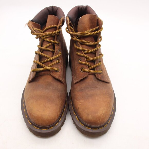 Dr Martens Utility Brown Leather Boots Made In England Men\'s UK 6 main image 4